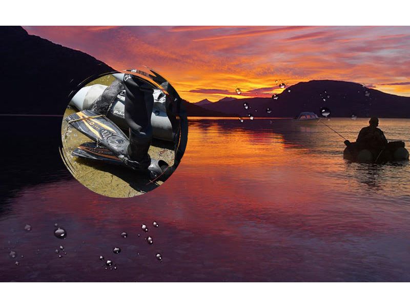 Pesca con pato de pesca: cómo adaptar las aletas a los vadeadores