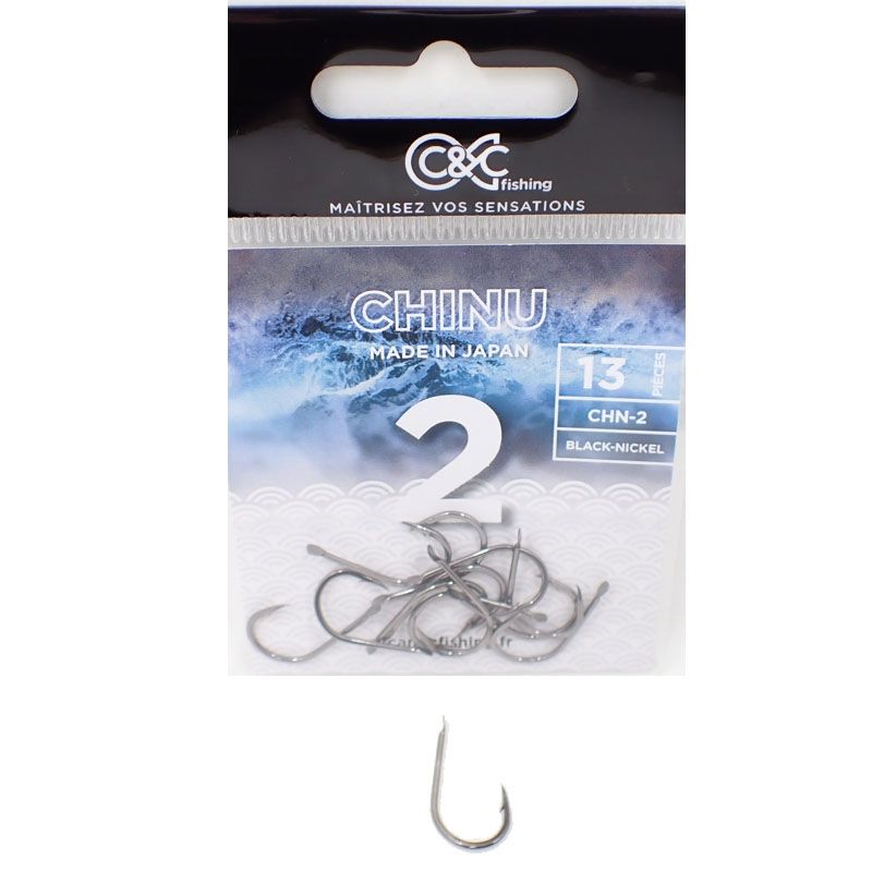 Hameçons Simples ODZ ZH-49 – Taille L – Lot De 9 – Noir – Pêche