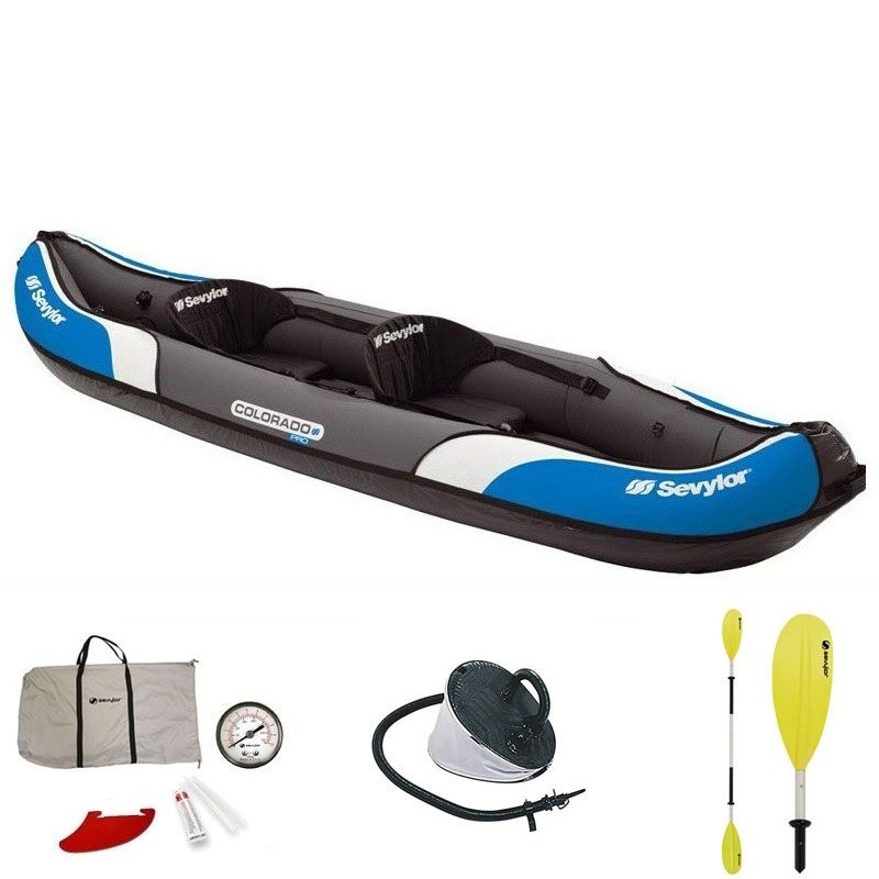 Extraer Azotado por el viento Simplificar Kayak hinchable Sevylor Colorado KCC335 Pro azul - Nootica.es - Todo para  tus actividades náuticas
