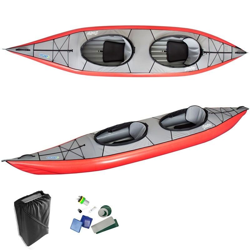 Apollo Kayak Hinchable 2 Plazas Sea Lion, Kayak Hinchable Muy Espacioso  312 x 91 x 51 cm, Canoa Estable y Ligera, Kayak 2 Plazas Cómodo y  Manejable