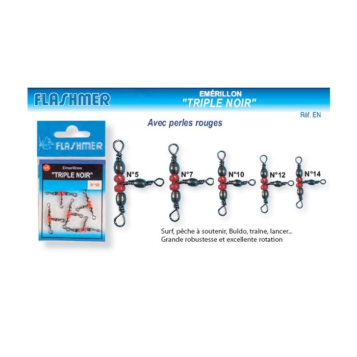 Quitavueltas pesca Triple Noir nº 14 X