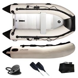 Annexe Pneumatique Cape Horn Challenger 330 Fond Aluminium Gris Clair