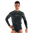 Camiseta rashguard Seac sub Fit Long Negro - Talla Xxxl