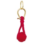 Llavero Décomarine algodón rojo manzana touline, LB, Ø 3 cm