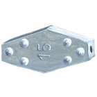 Plomos hexagonales con 'tacos' - Bolsa de 25 en 15 gr