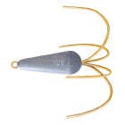 Plomo grapa surf con 4 ramas de latón 80 gr