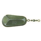 Plomos planos río plastificados negro 90 gr