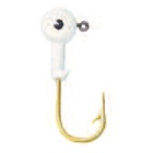 50 cabezas plomadas pintado de blanco Anzuelo bronceado 5 gr / N°1