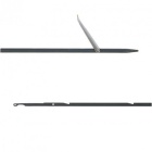 Varilla Beuchat con muescas Acero antirreflejos - Mono aletilla - Ø 6,00 mm - longitud 75 cm