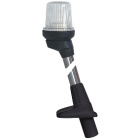 Luz blanca sobre asta Lalizas Soporte negro - 54 cm toma corriente