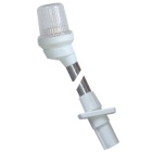 Luz blanca sobre asta Lalizas soporte blanco- 54 cm telecóspico