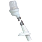 Luz blanca sobre asta Lalizas soporte blanco- 105 cm toma corriente