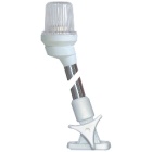 Luz blanca sobre asta Lalizas soporte blanco- 23 cm abatible