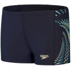 Bañador Plastisol Placement Speedo True Navy/Bondi Blue/Spritz - Talla 10 años