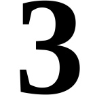 Número blanco 8 cm - Casco - 3