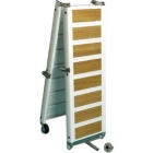 Pasarela plegable Osculati barnizada en blanco 260 cm