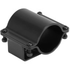 Brida de acero inoxidable Seanox para portacañas - Negra Diámetro 51 a 65mm
