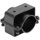 Brida doble de acero inoxidable Seanox para portacañas - Negra Diámetro 51 a 65mm