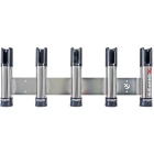 Portacañas Seanox 5 cañas de pescar - Acero inoxidable negro