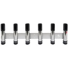 Portacañas Seanox 6 cañas de pescar - Acero inoxidable negro