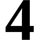 Número blanco 8 cm - Casco - 4