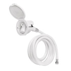 Ducha de mano Plastimo+ carcasa blanca + ducha de plástico blanca + 3 m de manguera