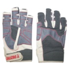 Guantes Lalizas Amara 5 dedos cortos, beige y gris - T.L