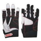 Guantes Lalizas Amara 2 dedos cortos, negro y gris - T. XL