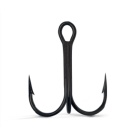 100 Anzuelos VMC 8650 Triple Redondo Negro N°10