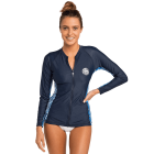 Camiseta protección Moontide Zip manga larga Rip Curl - Azul - 12 | 2019