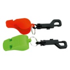 Silbato de socorro ultrasónico equipado con un mosquetón - Green fluo