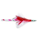 Señuelo Currican Williamson Diamond Jet Feather With Sonic Strip Rojo/Blanco RW 12,7 cm