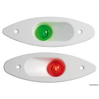 Luz de navegación Osculati - laterales 112,5° - Rojo para empotrar en ABS - Blanco