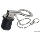Tapón de acero inoxidable Bocas de llenado con cadena de 22 mm