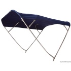 Toldo bimini 4 arcos Acero inoxidable Osculati Shade Master 255 X 140 X 235/250 - Azul Navy