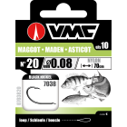 Anzuelos montados Vmc 7038 Maggot/Asticot - n°18 de 0,08/100