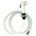 Kit de ducha blanco Plastimo con flexo y soporte