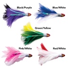 Trolling Feather Black Magic Gama Chiken de agua salada - Rosa/Blanco