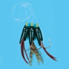 Bajo De Línea Maxi Fry 3 Anzuelo 1200 mm 7/0 Negro