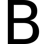 Letras autoadhesivas Plastimo 18 cm - Color blanco - B