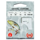 Cristal carbon 9020 BK 50 cm Anzuelos N°16 en Nylon 12/100
