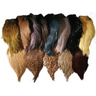 Plumas JMC Cuello Indio Grado Superior Teñidas N°09 Gris Claro