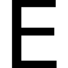 Letras autoadhesivas Euromarine 70mm Color negro - E