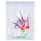 Tren de plumas Plum A Bar 5 Anzuelos N°2/0 Blanco