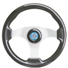 Volante barco Osculati Técnica aspecto carbono/carbono plata 350 mm