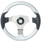 Volante barco Osculati Técnica negro/plata 350 mm