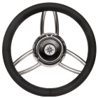 Volante barco Osculati Blitz con corona de poliuretano blando negro 350 mm