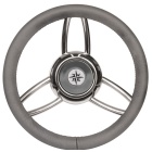 Volante barco Osculati Blitz con corona de poliuretano blando gris 350 mm