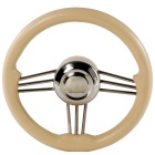 Volante barco Osculati acero inoxidable poliuretano crema 350 mm