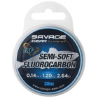 Hilo Fluorocarbono Savage Gear Semi-Soft Micro Leader - 30M 0,19MM 2,22KG 4,89LB